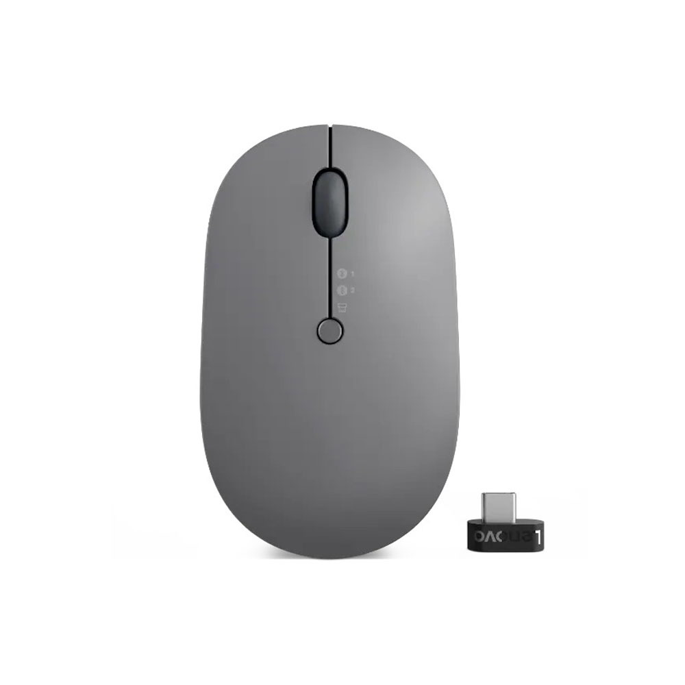 Lenovo Go Multi-Device egér Kétkezes RF vezeték nélküli + Bluetooth Optikai 2400 DPI (4Y51C21217)-0