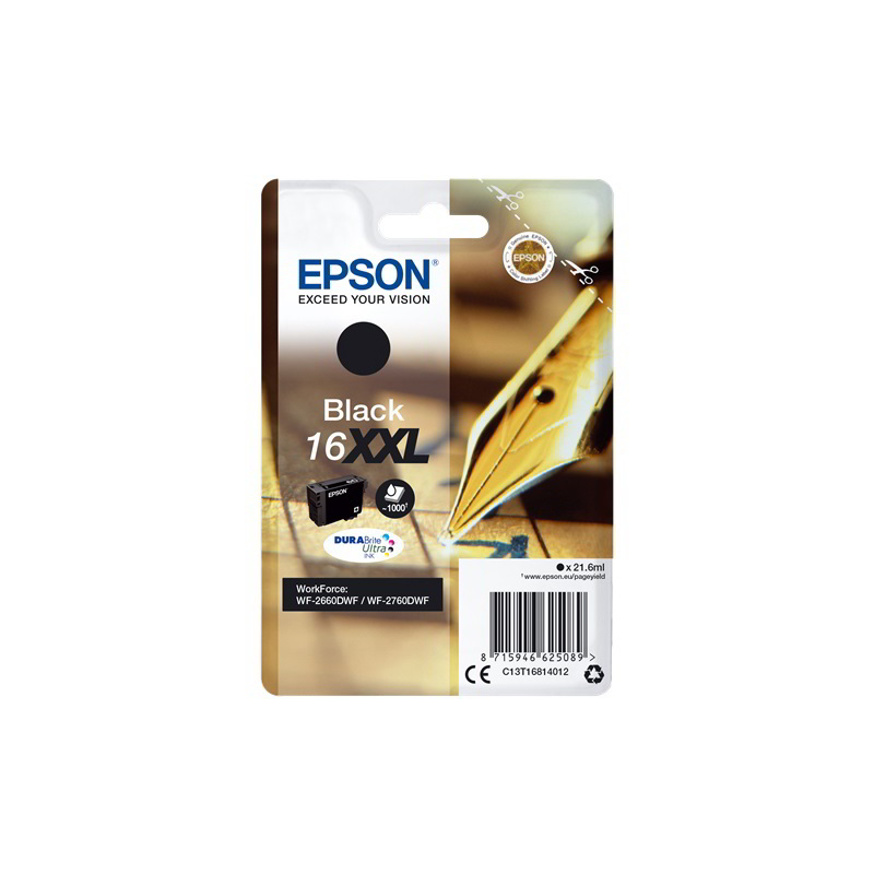 Epson C13T16814022 tintapatron 1 dB Eredeti Fekete (C13T16814022)-0