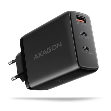 Axagon ACU-DPQ100 hálózati töltő fekete (ACU-DPQ100)-0