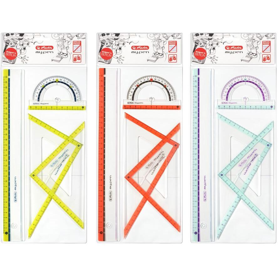 Herlitz my.pen 4db-os vonalzókészlet (11368222)-0