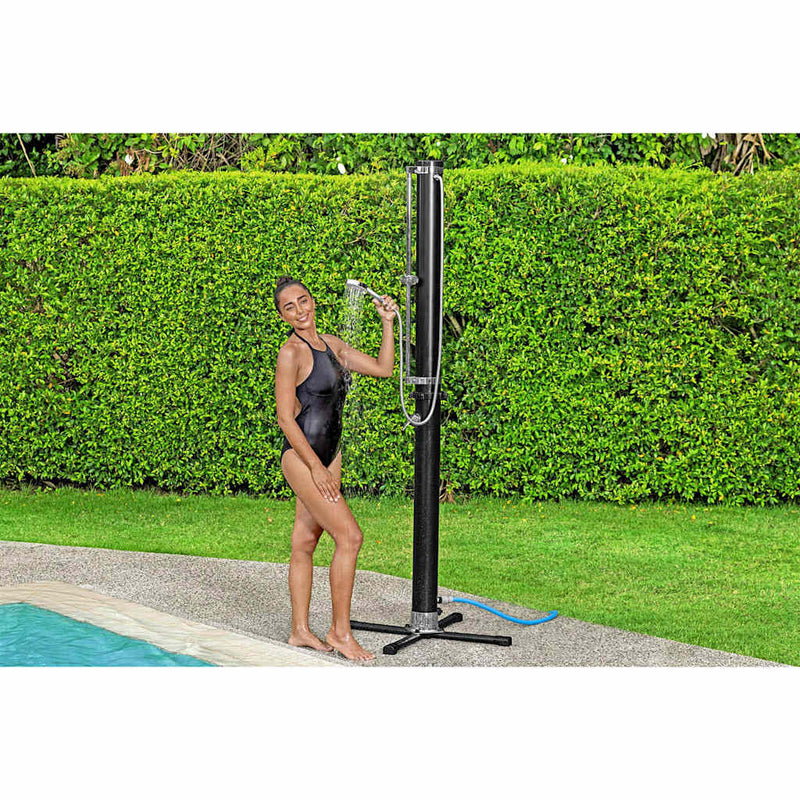 Bestway Duș de exterior Solar Flow, negru, 20 L
