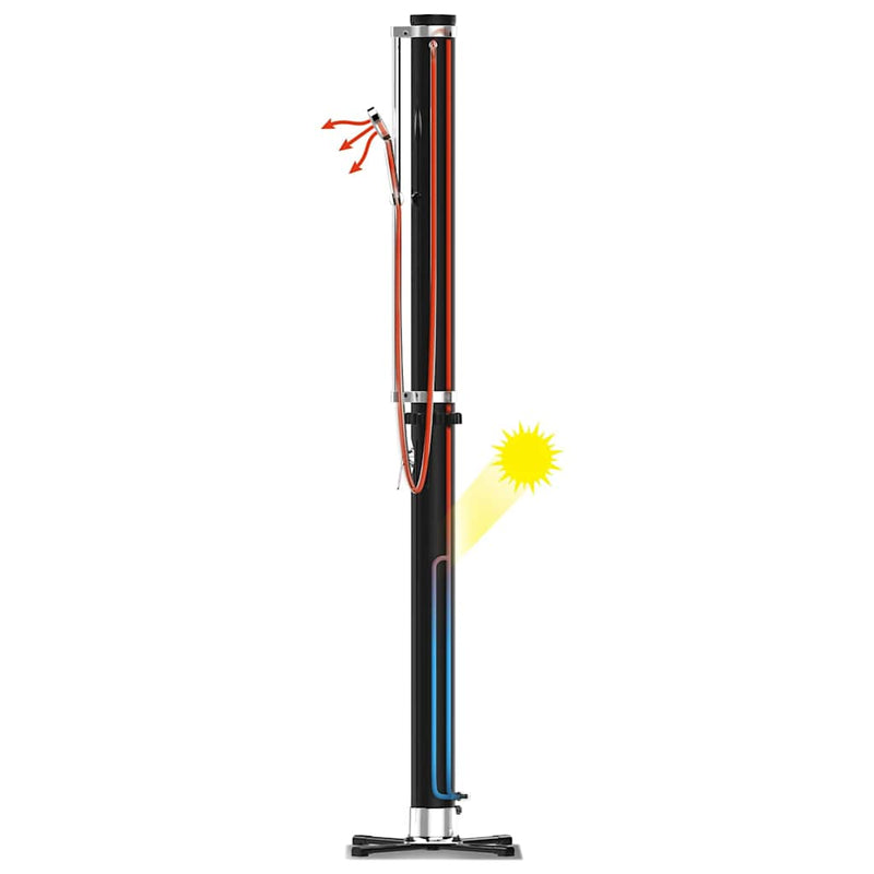 Bestway Duș de exterior Solar Flow, negru, 20 L