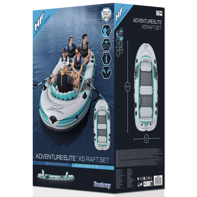Bestway Barcă gonflabilă Gri și alb 3,64 x 1,66 m PVC