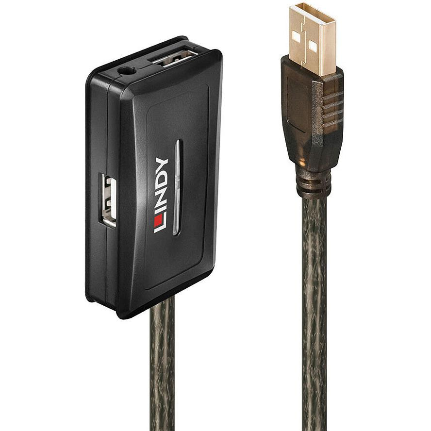 Lindy 42635 hálózati csatlakozó USB 2.0 480 Mbit/s Szürke (42635)-0