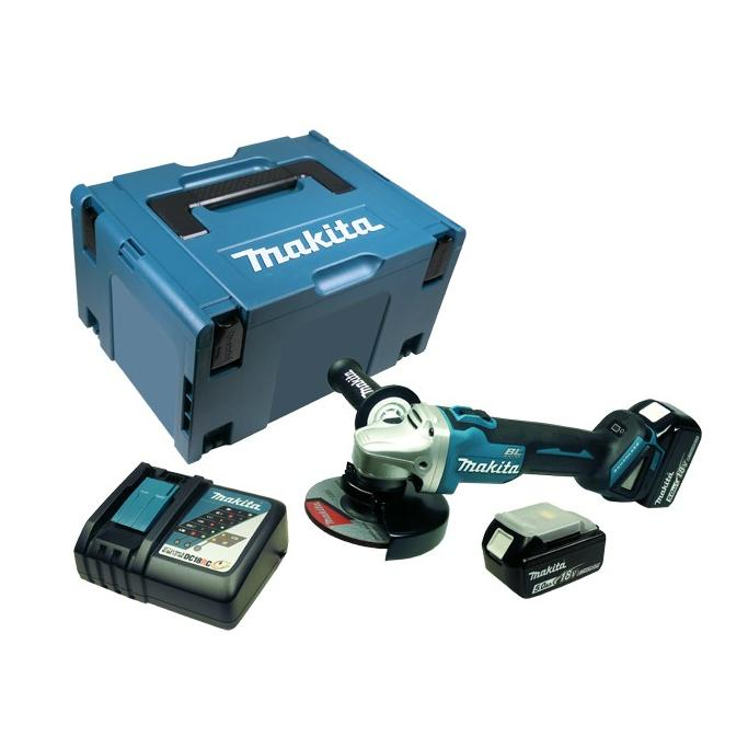 Makita DGA506RTJ 18V Akkus sarokcsiszoló (DGA506RTJ)-0