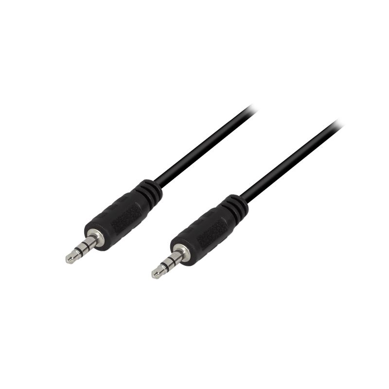 LogiLink 3.5 mm 3-Pin apa - 3.5 mm 3-Pin apa audio kábel fekete 5m (CA1052) (CA1052)-0