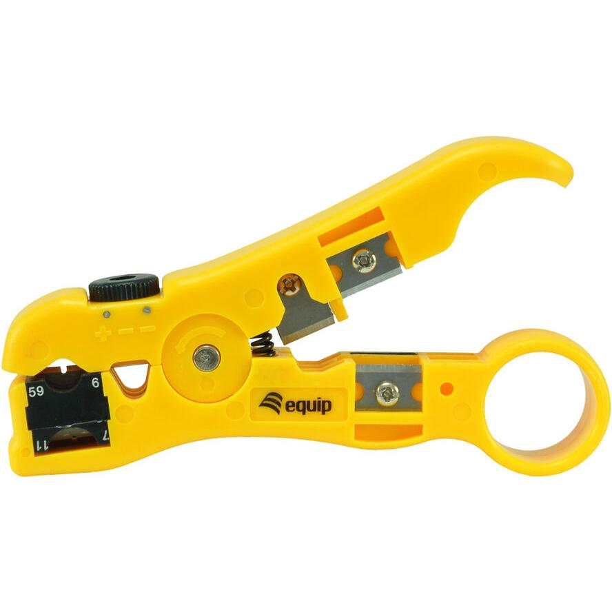 Equip Anlegewerkzeug LSA mit Einpress Abisolier Abschneide (129411)-0