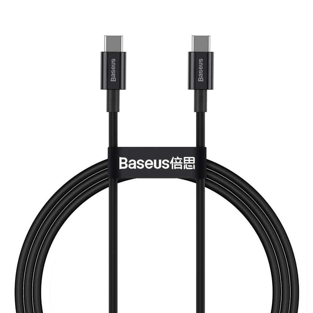 Baseus Superior sorozatú USB-C-USB-C töltőkábel, 100 W, 1m, fekete (CATYS-B01) (CATYS-B01)-0