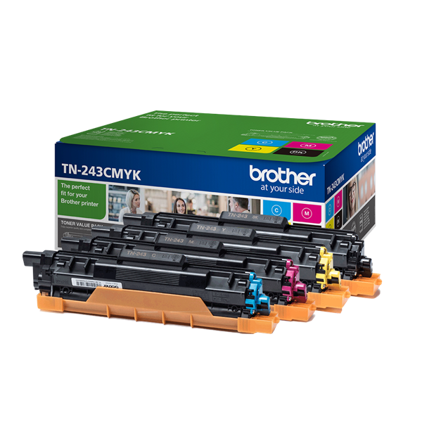 BROTHER Toner TN-243CMYK, Standard - 1.000 oldal (ISO/IEC 19798), színkészlet (TN243CMYK)-0