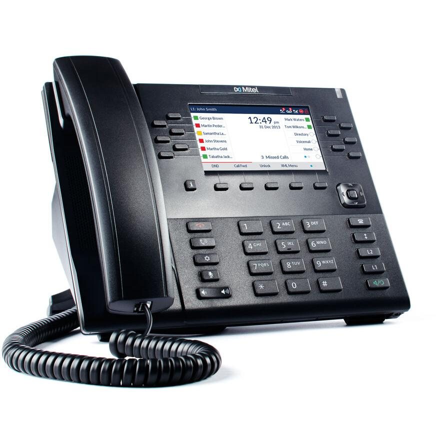 Mitel 6869 SiP Telefon - Fekete (80C00003AAA-A)-0
