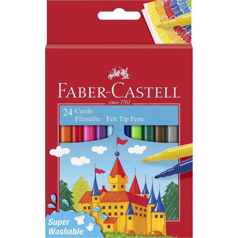Faber-Castell Castle Filctoll készlet - Vegyes színek (24 db / csomag) (554202)-0