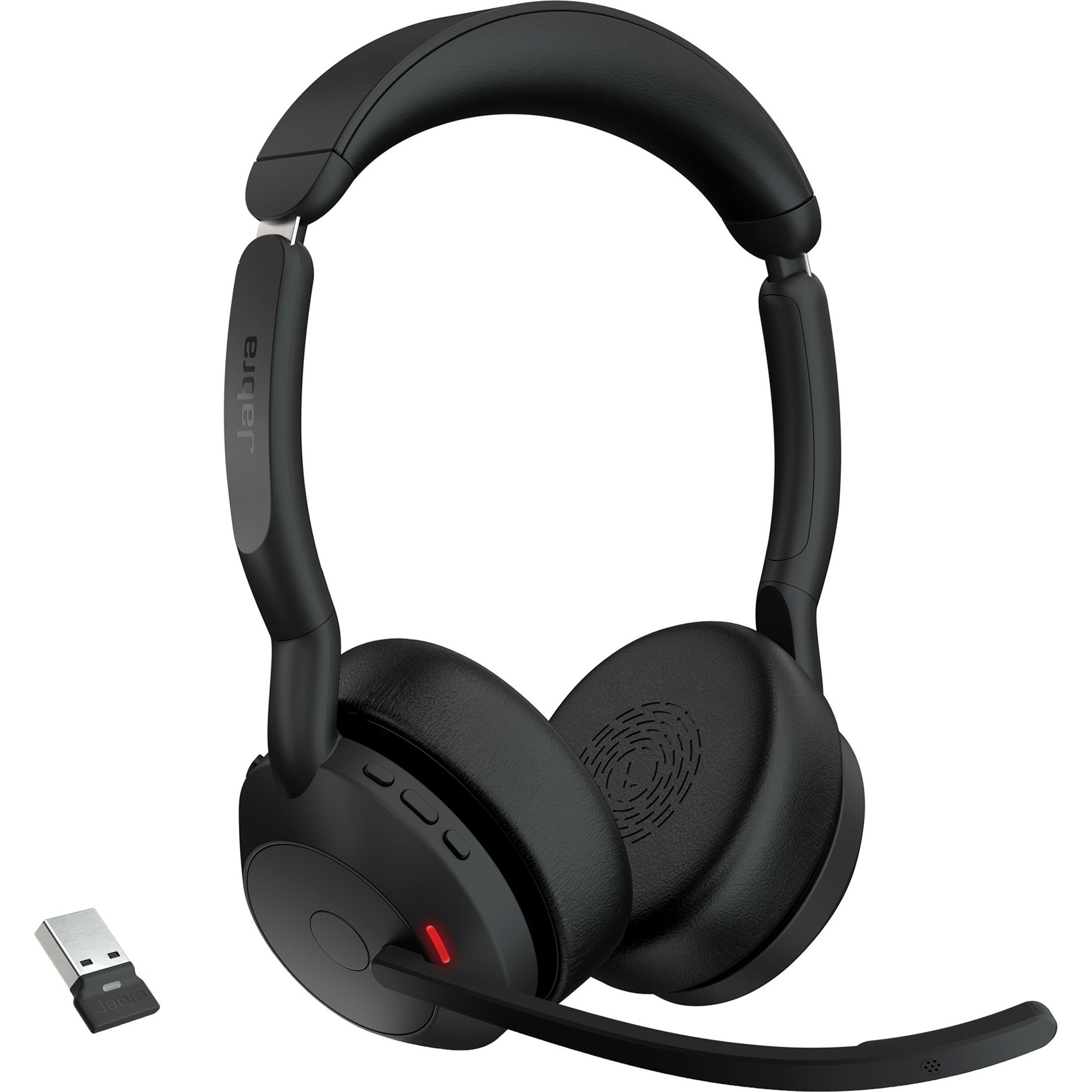 Jabra Evolve2 55 Headset Vezeték nélküli Fejpánt Iroda/telefonos ügyfélközpont Bluetooth Dokkoló Fekete (25599-989-999)-0