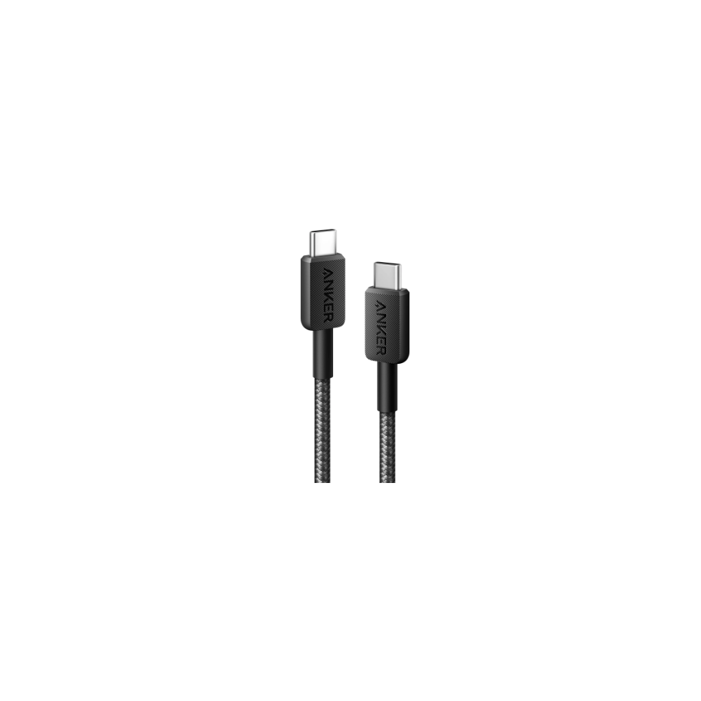 Anker A81F6G11 USB Type-C apa - USB Type-C apa Adat és töltő kábel - Fekete (1.8m) (A81F6G11)-0