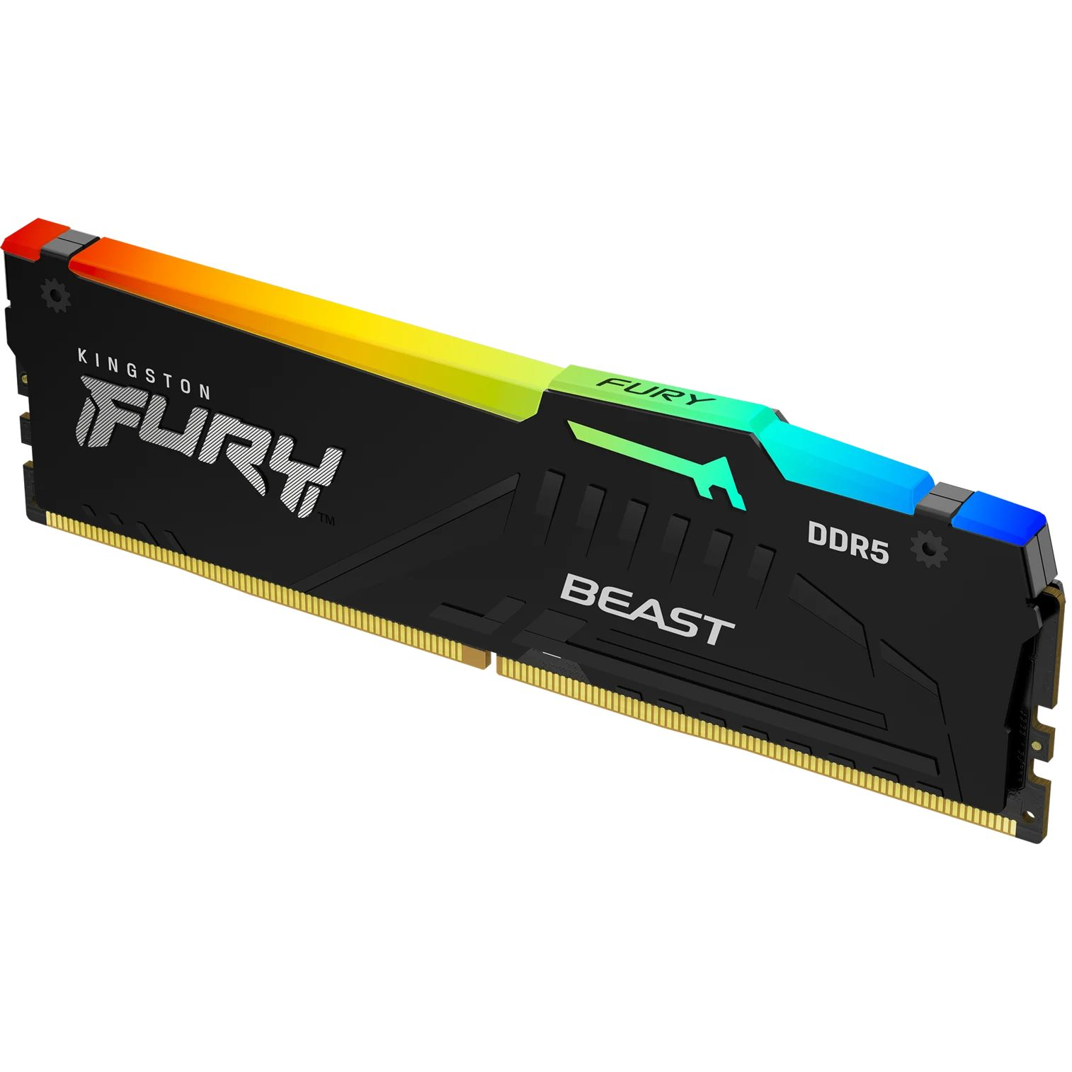 Kingston FURY Beast RGB - DDR5 - module - 16 GB - DIMM 288-pin - 6000 MHz / PC5-48000 - unbuffered (KF560C30BBEA-16)-0