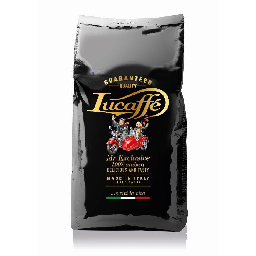 Lucaffe 100% Arabica Mr. Exclusive, szemes, 1000g (Lucaffe 100% ARABICA Mr Exclusive)-0