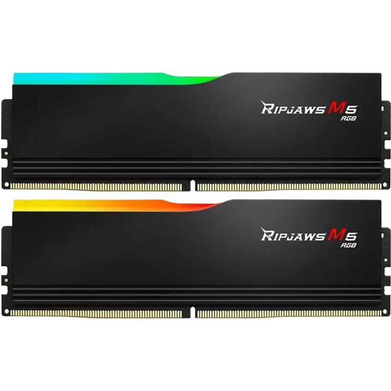 G.SKILL Ripjaws M5 RGB 32GB Kit2 (2 x 16GB) DDR5 5200 Mhz 40-40-40-83 1.1V Black (F5-5200J404016GX2-RM5RK)-0
