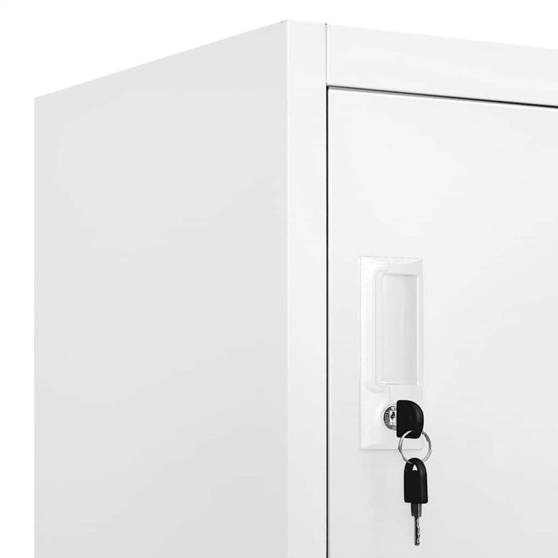Dulap vestiar cu 9 compartimente, oțel, 90 x 45 x 180 cm, gri