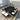 Set mobilier de exterior cu perne, 11 piese, negru, poliratan