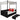 Pat de grădină cu baldachin, negru, 190 x 130 cm, poliratan
