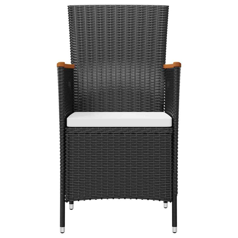 Set mobilier de exterior cu perne, 7 piese, poliratan
