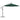 Umbrelă suspendată, iluminare LED, 300 cm, verde, stâlp metalic