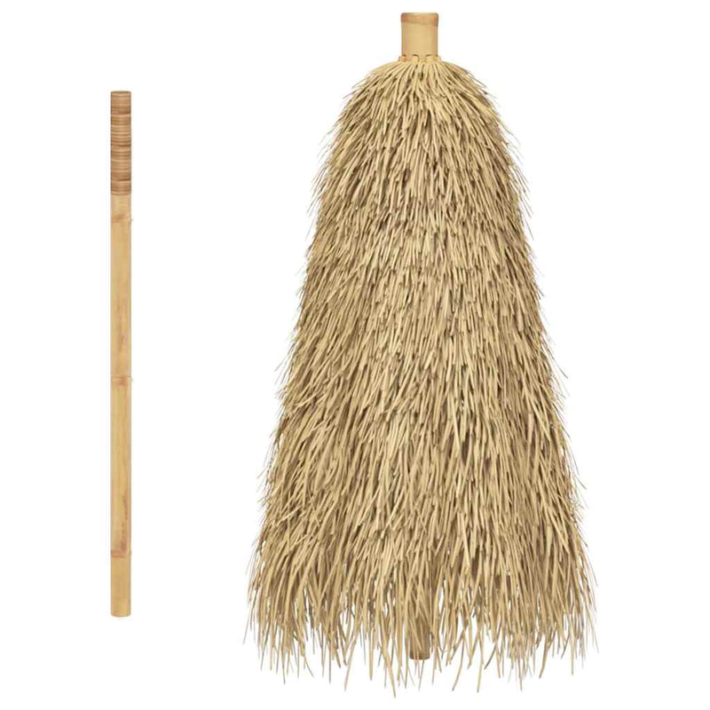 Umbrelă din bambus cu umbrar din frunze de bananier, 210 cm
