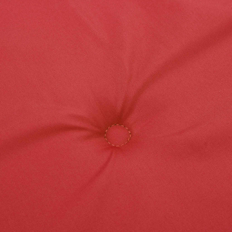 Perne scaun cu spătar înalt, 2 buc., roșu, 120x50x3 cm, textil