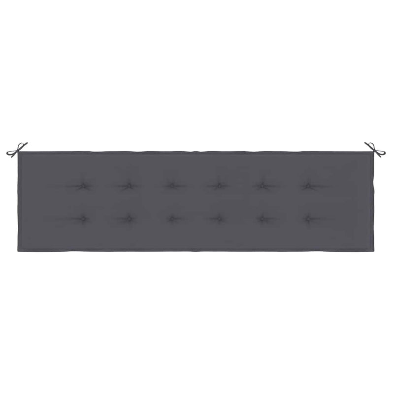 Pernă de bancă de grădină antracit 180x50x3 cm textil oxford