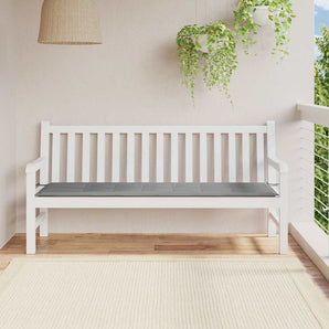 Pernă de bancă de grădină, gri, 180x50x3 cm, textil oxford