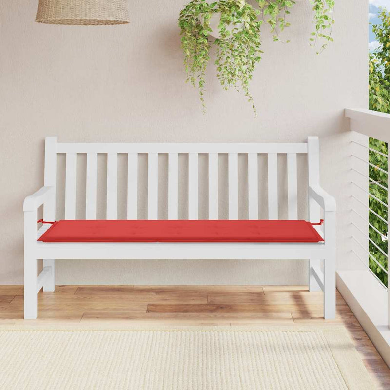 Pernă de bancă de grădină, roșu, 150x50x3 cm, textil oxford