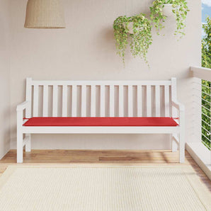 Pernă de bancă de grădină, roșu, 180x50x3 cm, textil oxford