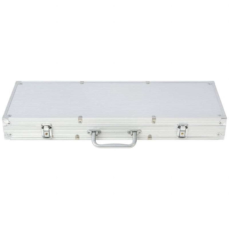 Set de poker cu 500 de jetoane cu laser din aluminiu