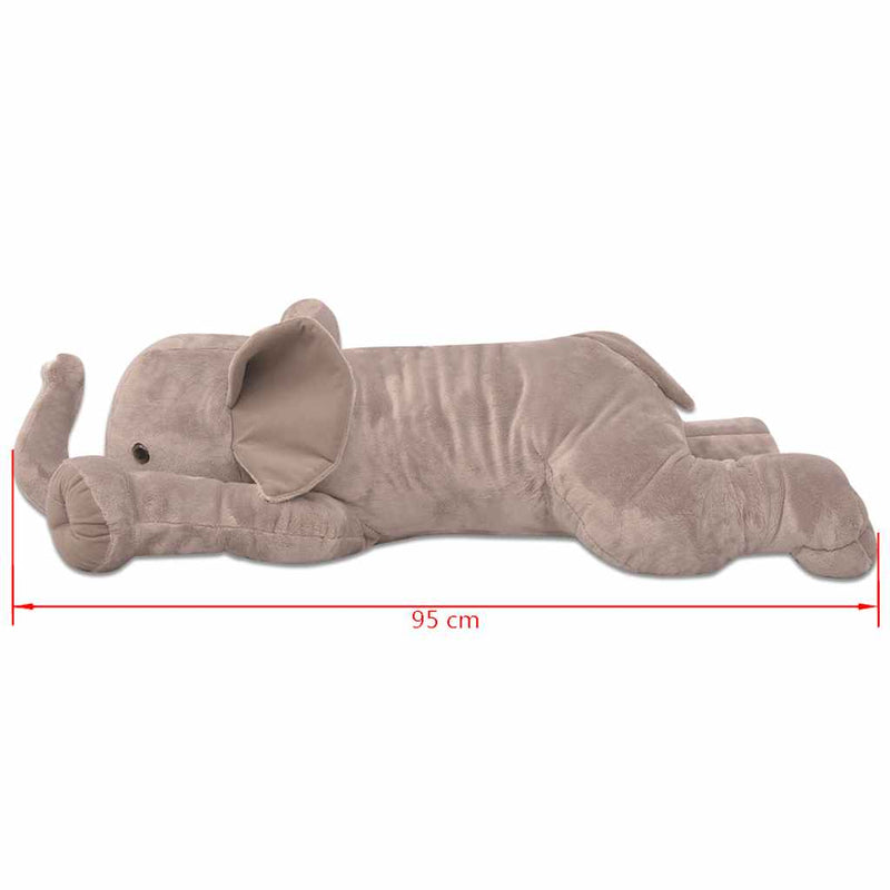 Elefant de pluș de jucărie XXL, 95 cm
