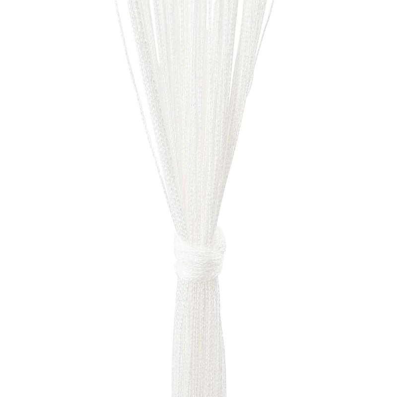 Draperii franjuri, 2 buc., 100 x 250 cm, alb