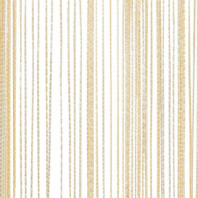 Draperii cu franjuri, 2 buc., 100 x 250 cm, crem