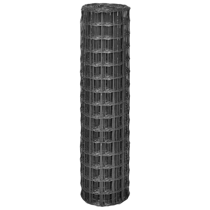 Garduri din sârmă Fier acoperit cu PVC Gri