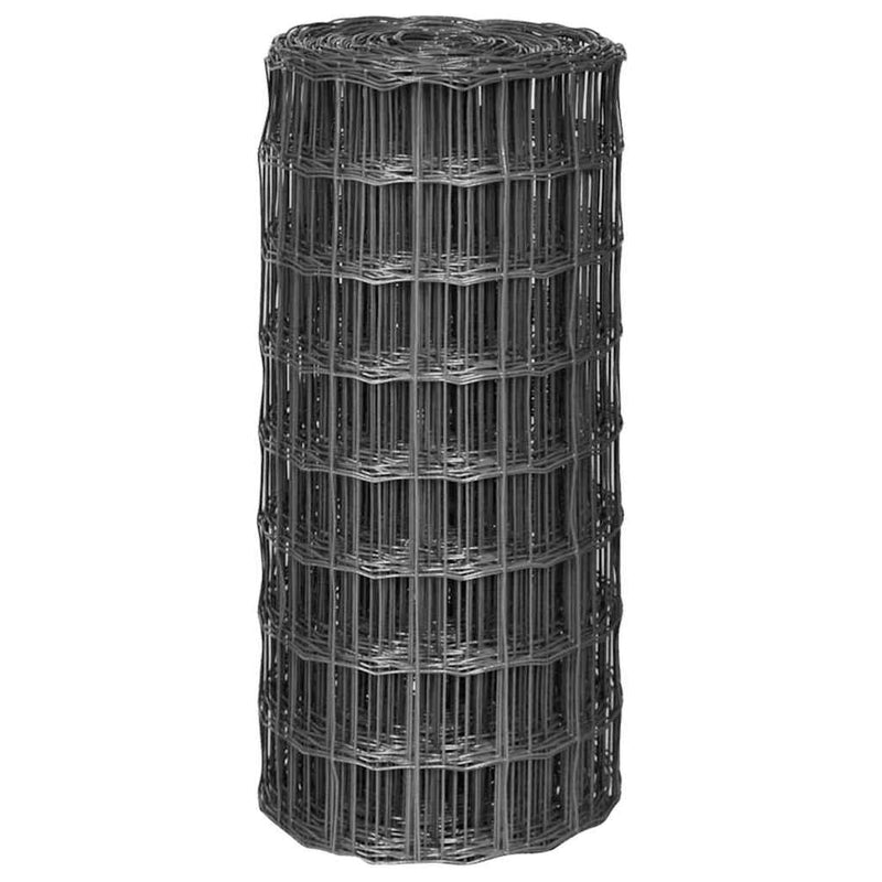 Garduri din sârmă Fier acoperit cu PVC Gri