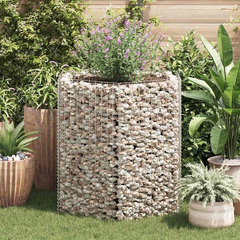 Strat înălțat gabion hexagonal, 100 x 90 x 100 cm