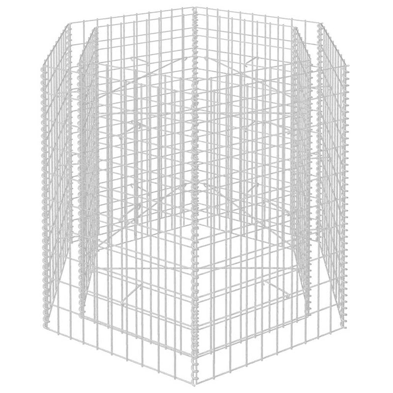Strat înălțat gabion hexagonal, 100 x 90 x 100 cm