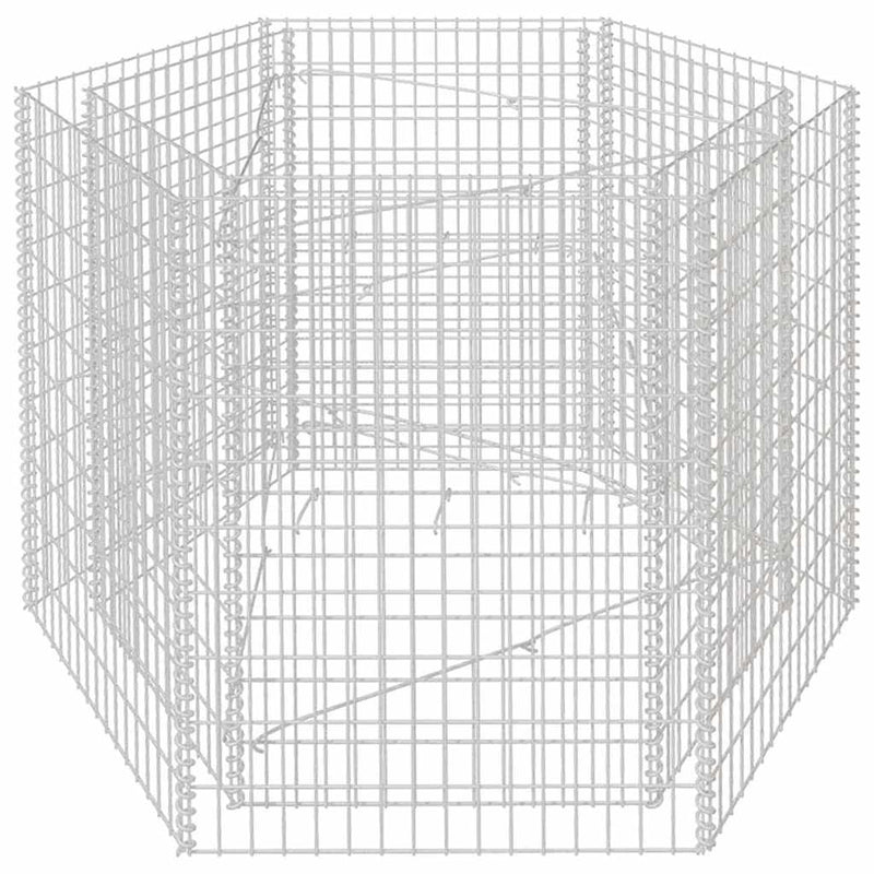 Strat înălțat gabion hexagonal, 160 x 140 x 100 cm