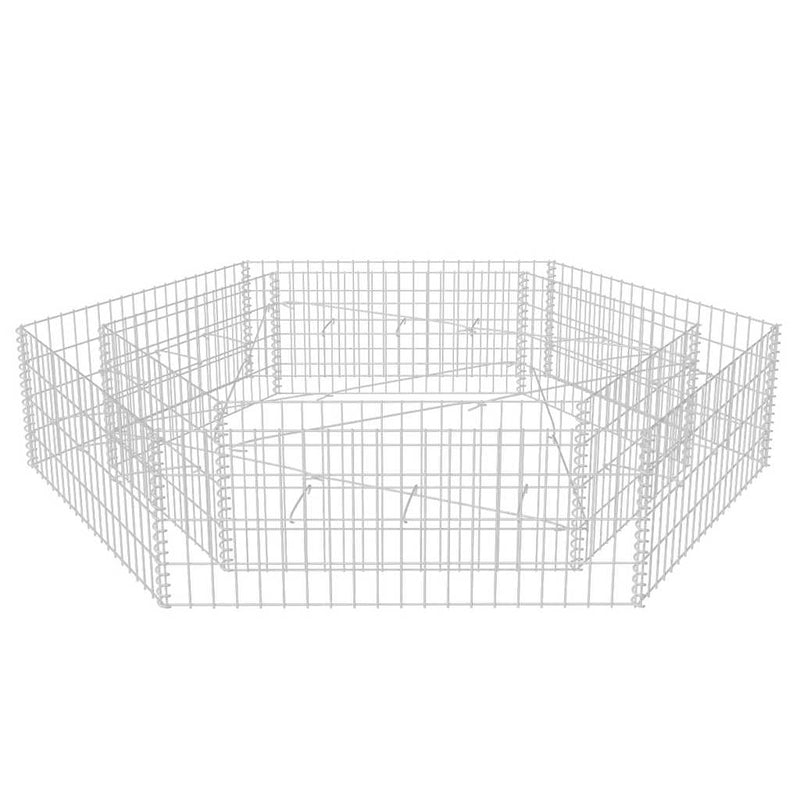 Strat înălțat gabion hexagonal, 200 x 173 x 40 cm