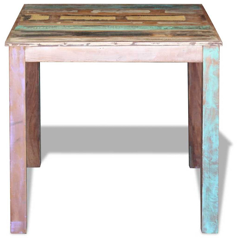 Masă de bucătărie, 80x82x76 cm, lemn masiv reciclat