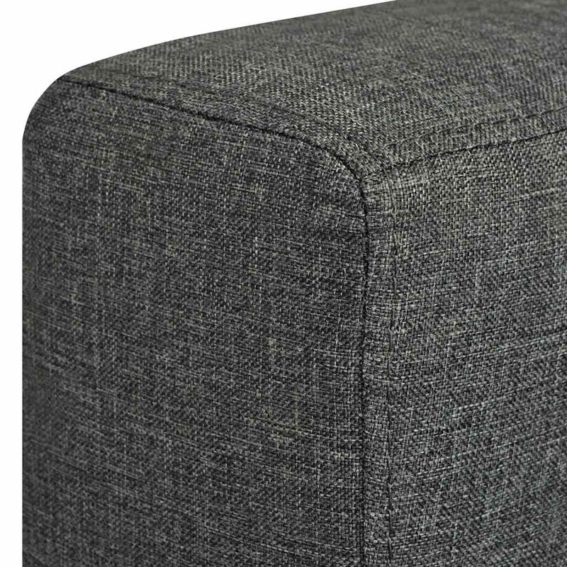 Fotoliu, gri închis, material textil