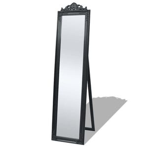 Oglindă verticală în stil baroc 160 x 40 cm negru