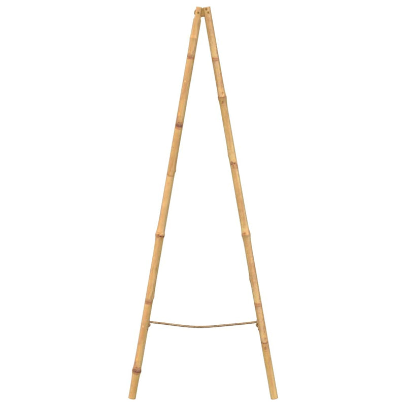 Scară dublă pentru prosoape cu 5 trepte din bambus 50 x 160 cm