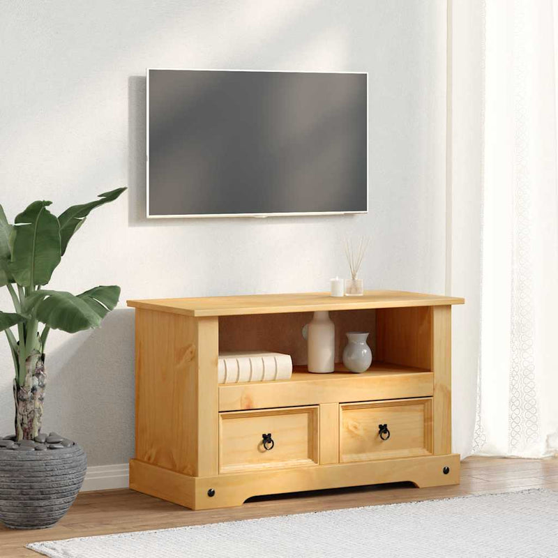 Comodă TV stil Corona din pin mexican 91 x 43 x 56 cm