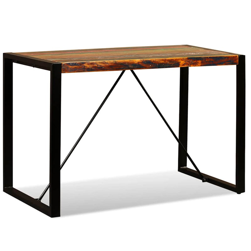 Masă de bucătărie, 120 cm, lemn masiv reciclat