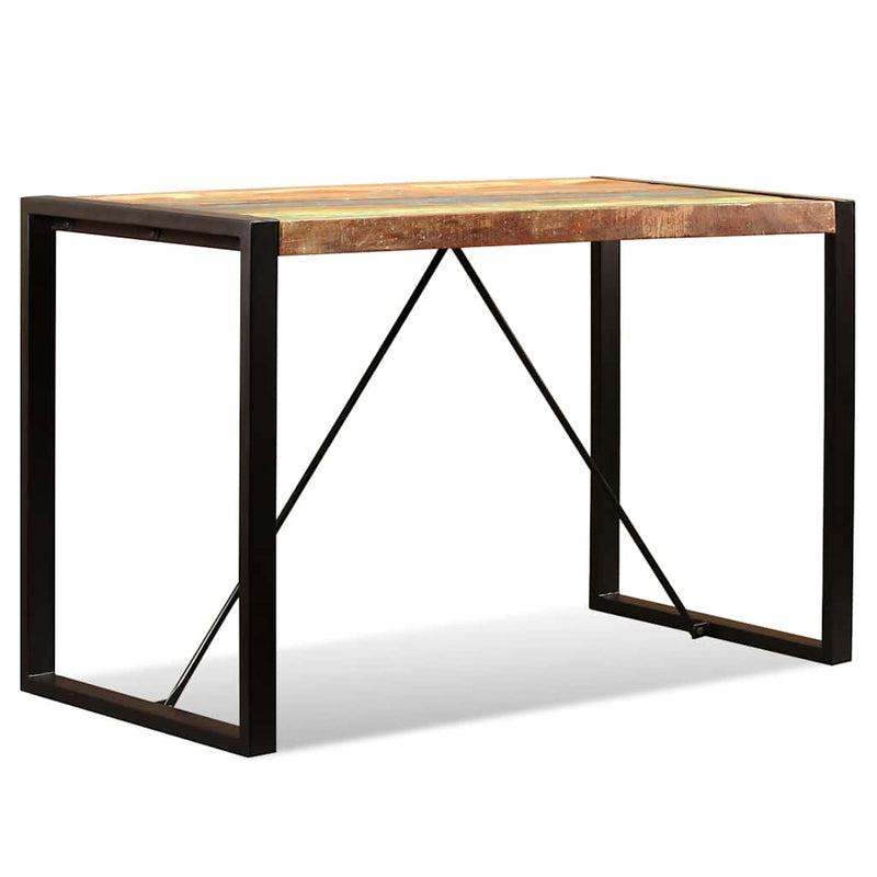Masă de bucătărie, 120 cm, lemn masiv reciclat