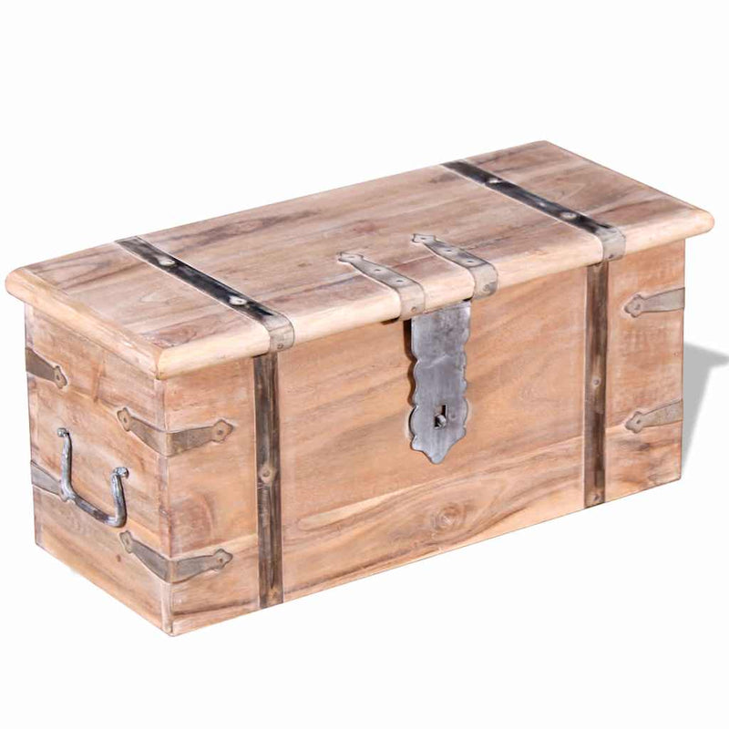 Set cufere de depozitare, 2 buc., lemn de acacia