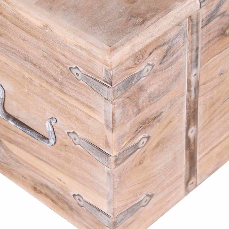 Set cufere de depozitare, 2 buc., lemn de acacia